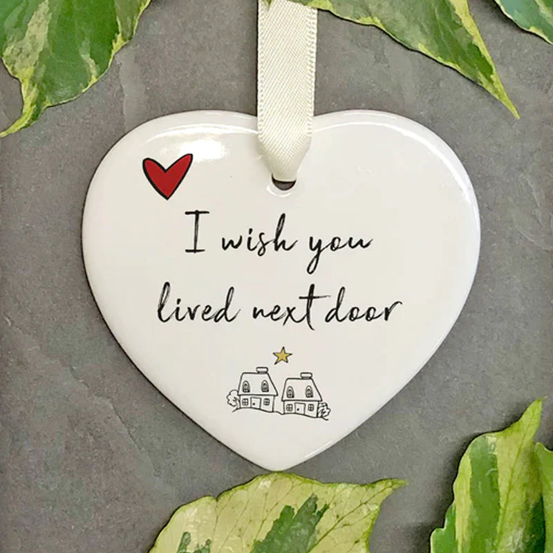 Ceramic Heart Hanging Ornament - Image 9