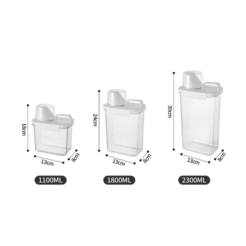 Cereal Dispenser Easy Flow Storage Jar Plastic Grocery Container - Image 11