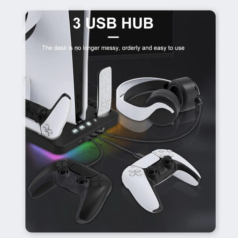 Charging Base Cooling Bracket for Dual PS5 Controller - Image 4