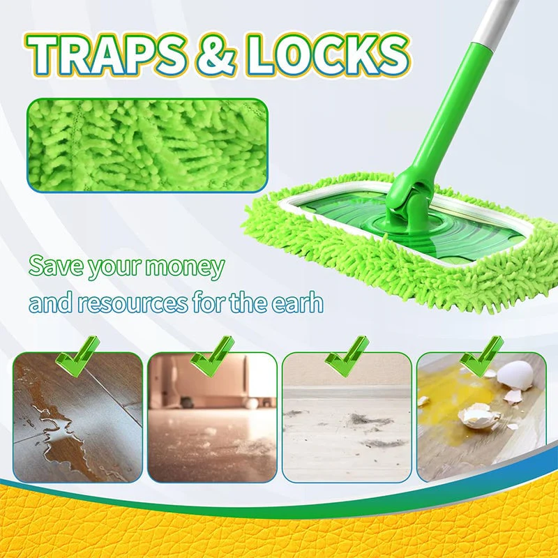 Chenille Mop Refill Pads for Home Use – Replacement Mop Heads for Floor Cleaning - Image 8