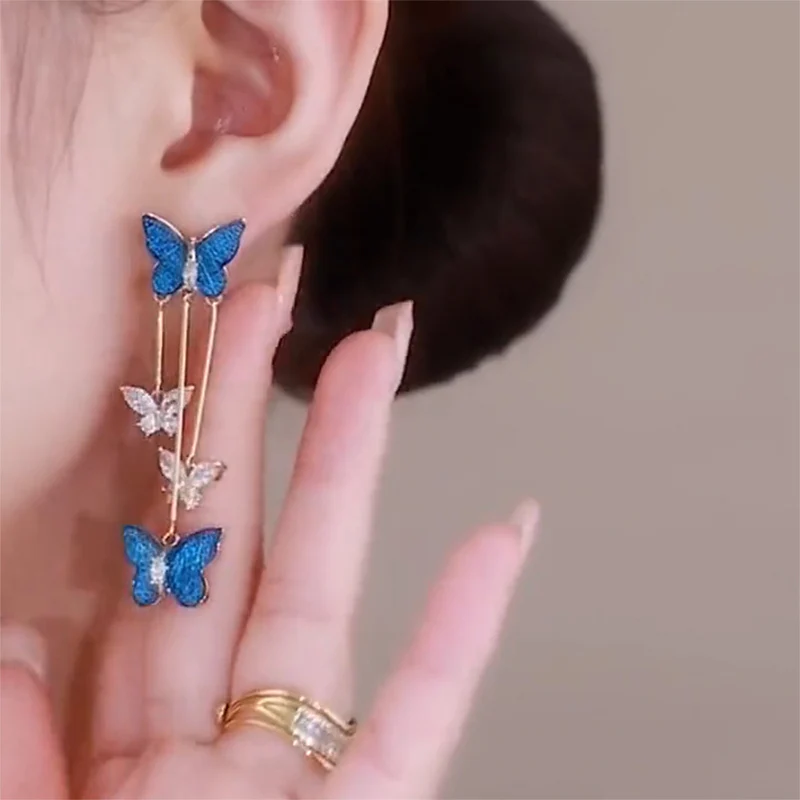 Chic Butterfly Earrings - Image 2