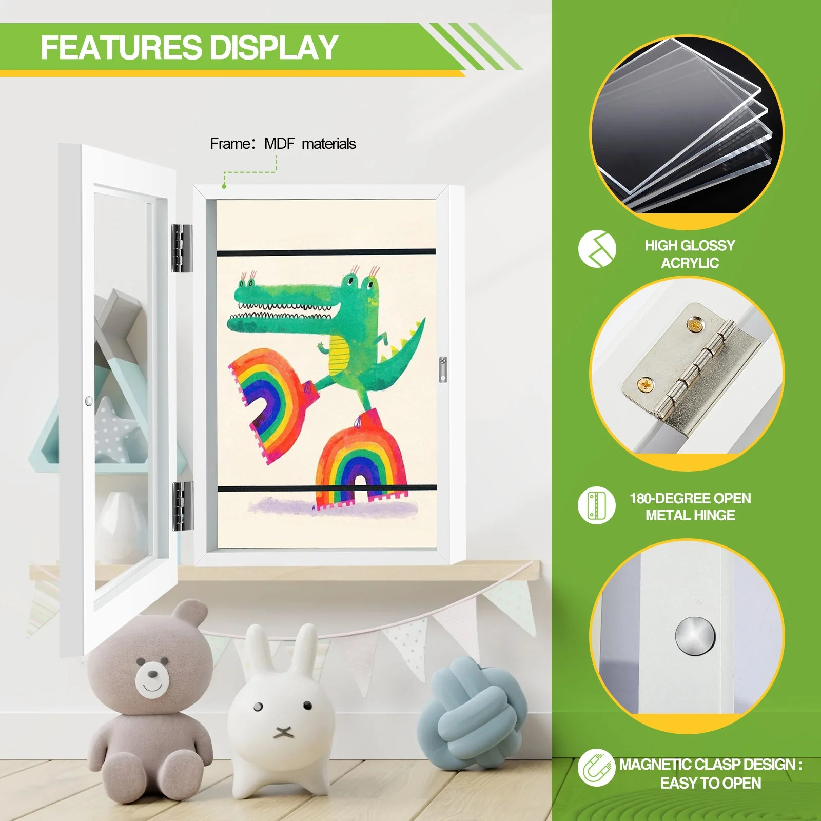 Children Art Projects 11.8'' x 8.3'' Kids Art Frames - Image 8