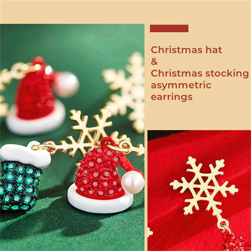 Christmas Asymmetric Earrings - Image 5