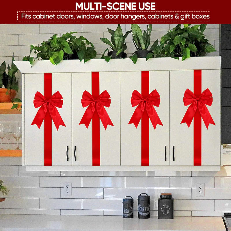 Christmas Door Bow Ribbon Decoration - Image 3