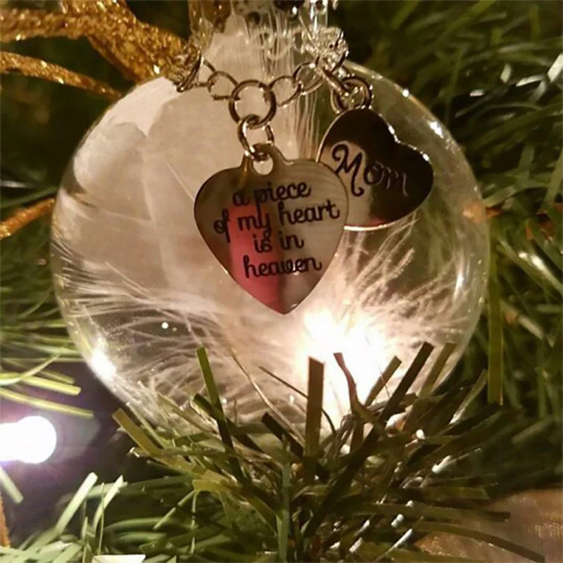 Christmas Feather Ball Ornaments - Image 3
