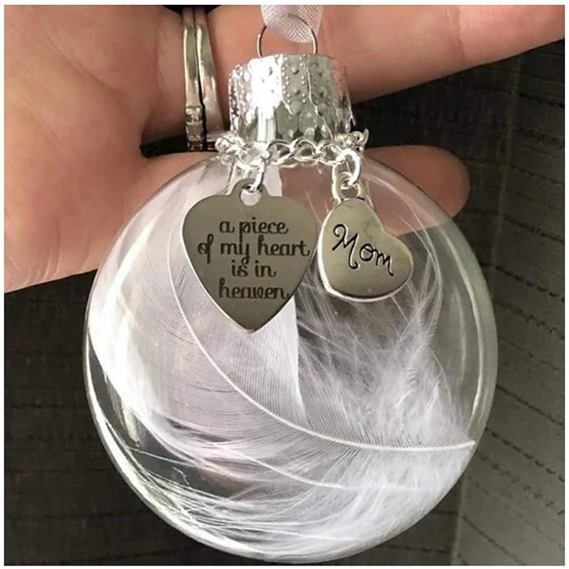 Christmas Feather Ball Ornaments - Image 4