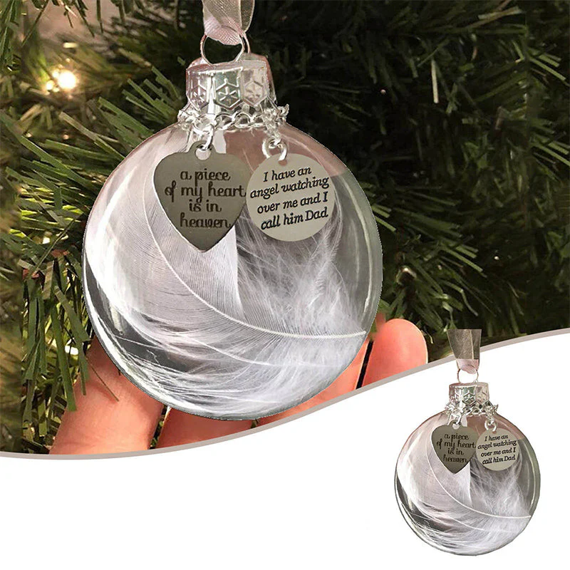 Christmas Feather Ball Ornaments - Image 6