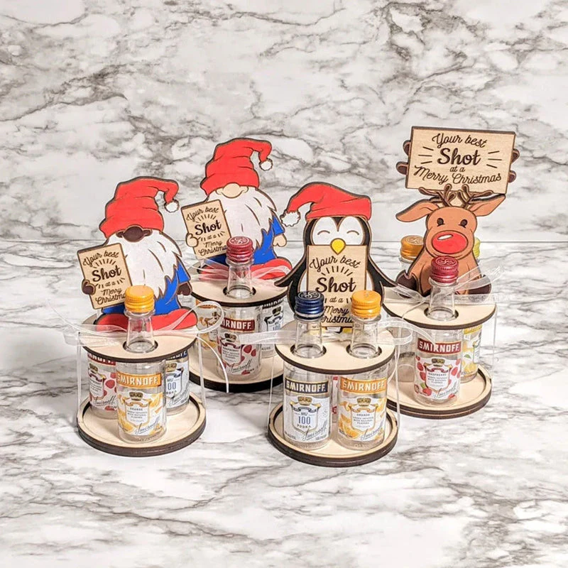 Christmas Mini Wine Bottle Holder - Image 11