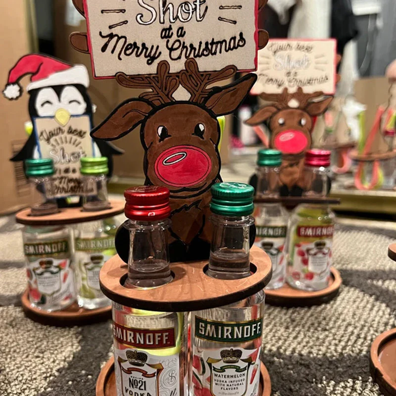 Christmas Mini Wine Bottle Holder - Image 3