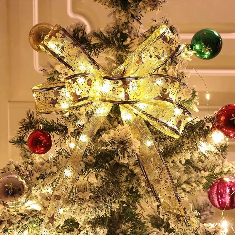 Christmas Ribbon Fairy Lights - Image 10