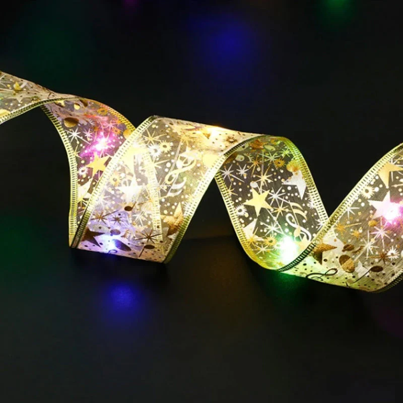 Christmas Ribbon Fairy Lights - Image 7