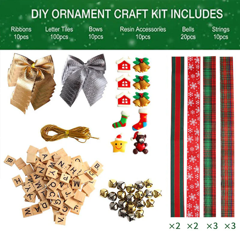 Christmas Tree Decorations-DIY Personalized Letter Ornaments - Image 10