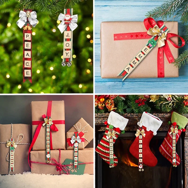 Christmas Tree Decorations-DIY Personalized Letter Ornaments - Image 4