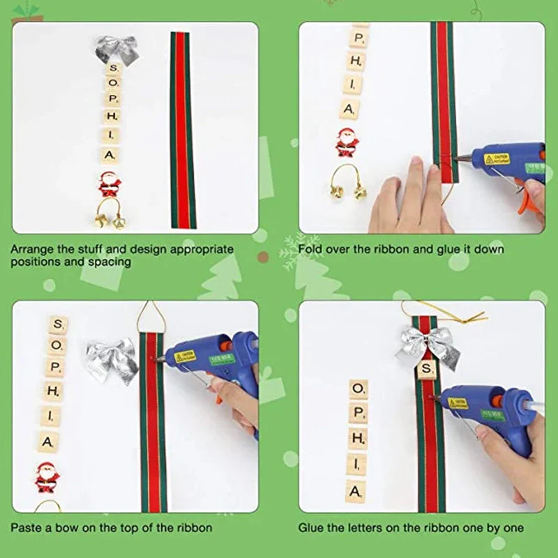 Christmas Tree Decorations-DIY Personalized Letter Ornaments - Image 9