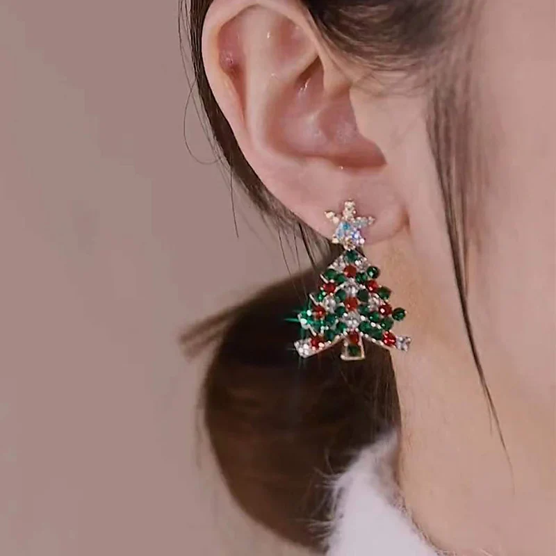 Christmas Tree Stud Earrings - Image 2