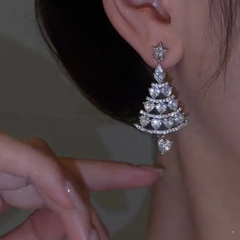 Christmas Tree Stud Earrings - Image 3