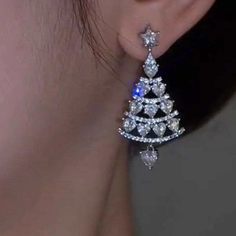 Christmas Tree Stud Earrings - Image 4
