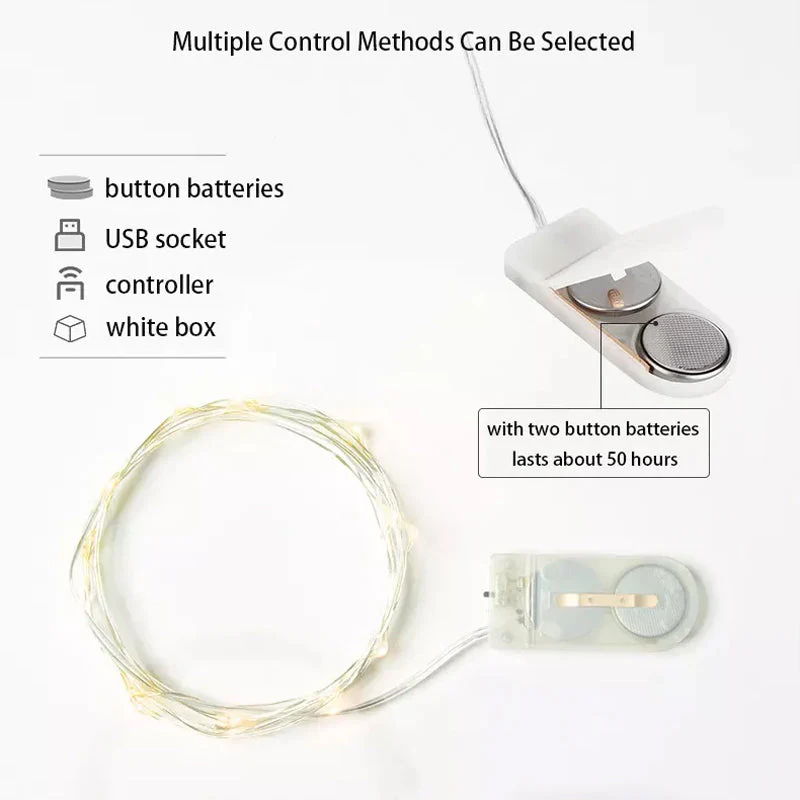 Christmas USB remote control copper wire light string - Image 13