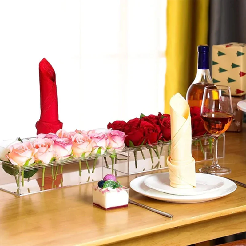 Clear Acrylic Flower Vase - Image 5