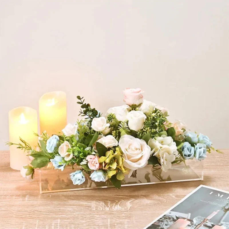 Clear Acrylic Flower Vase - Image 6