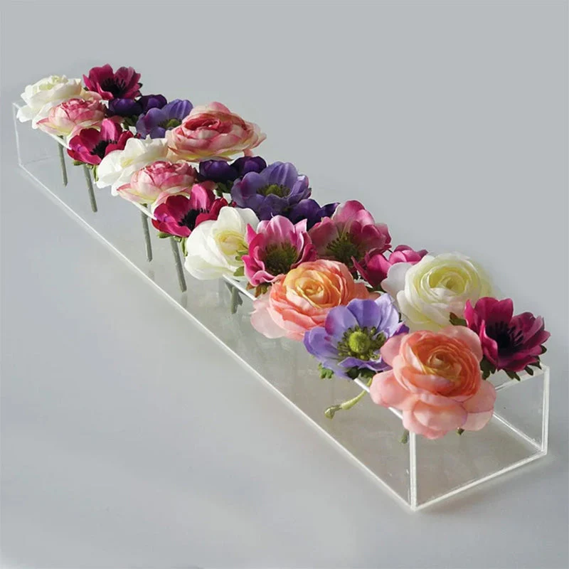 Clear Acrylic Flower Vase - Image 12
