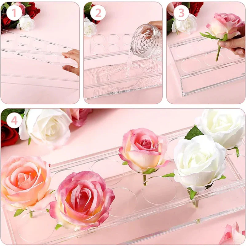 Clear Acrylic Flower Vase - Image 9
