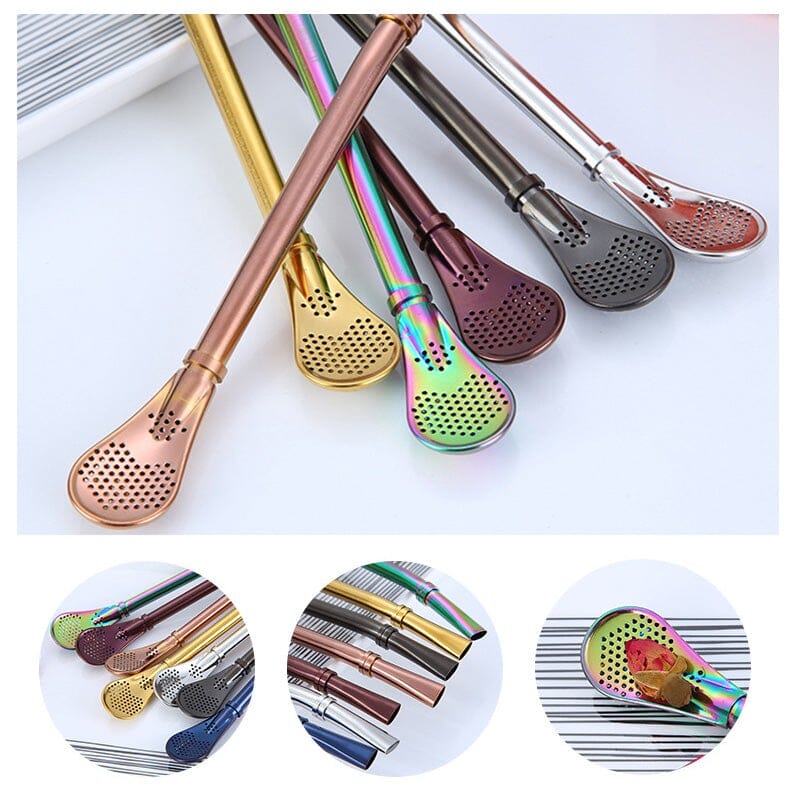 Coffee Spoon Stainless Steel Drinking Straw - Image 4