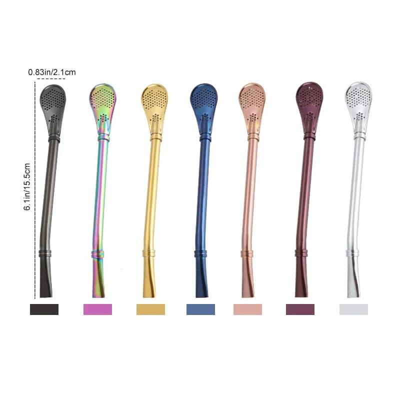 Coffee Spoon Stainless Steel Drinking Straw - Image 7