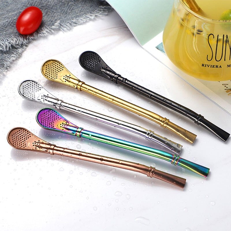 Coffee Spoon Stainless Steel Drinking Straw - Image 8