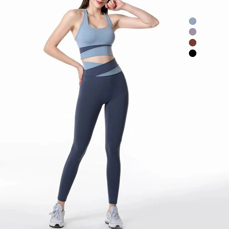 Color-coded High-waisted Belly Yoga Clothing