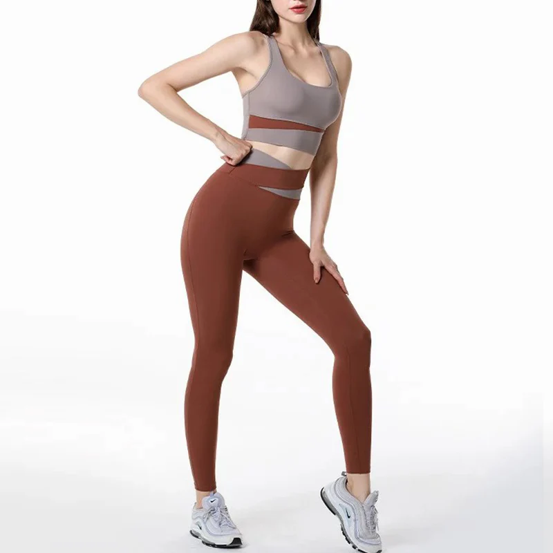 Color-coded High-waisted Belly Yoga Clothing - Image 4