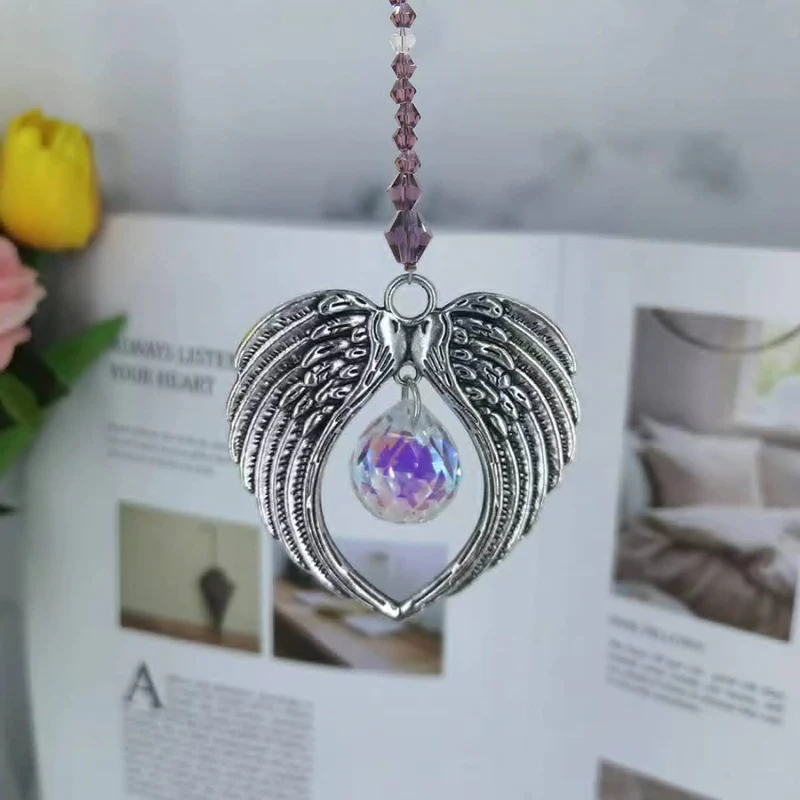 Colorful Angel Wings Memorial Ornament - Image 3
