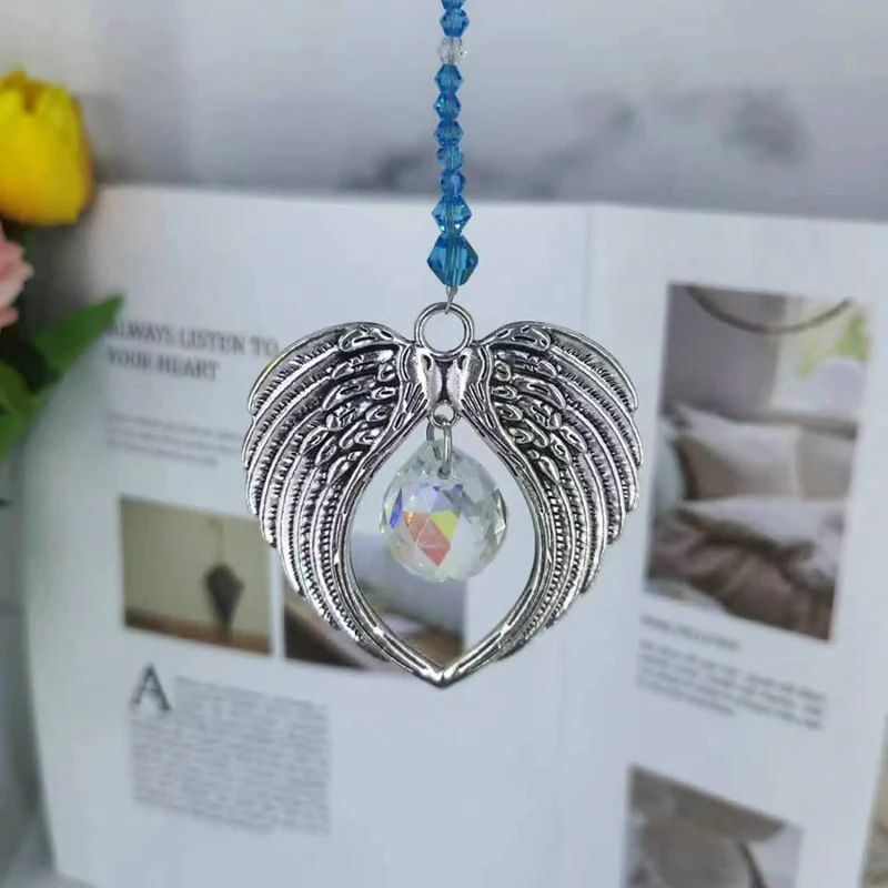 Colorful Angel Wings Memorial Ornament - Image 4