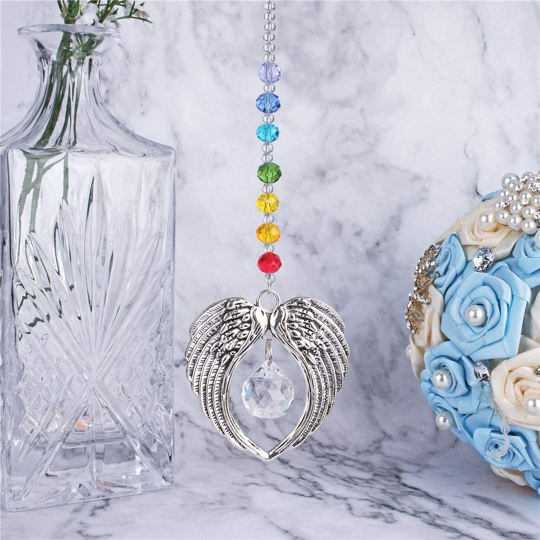 Colorful Angel Wings Memorial Ornament - Image 8