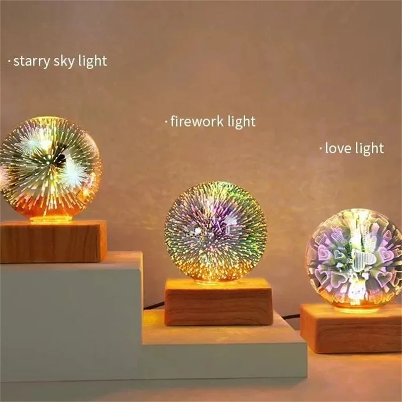 Colorful LED Crystal Ball Night Lamp - Image 2