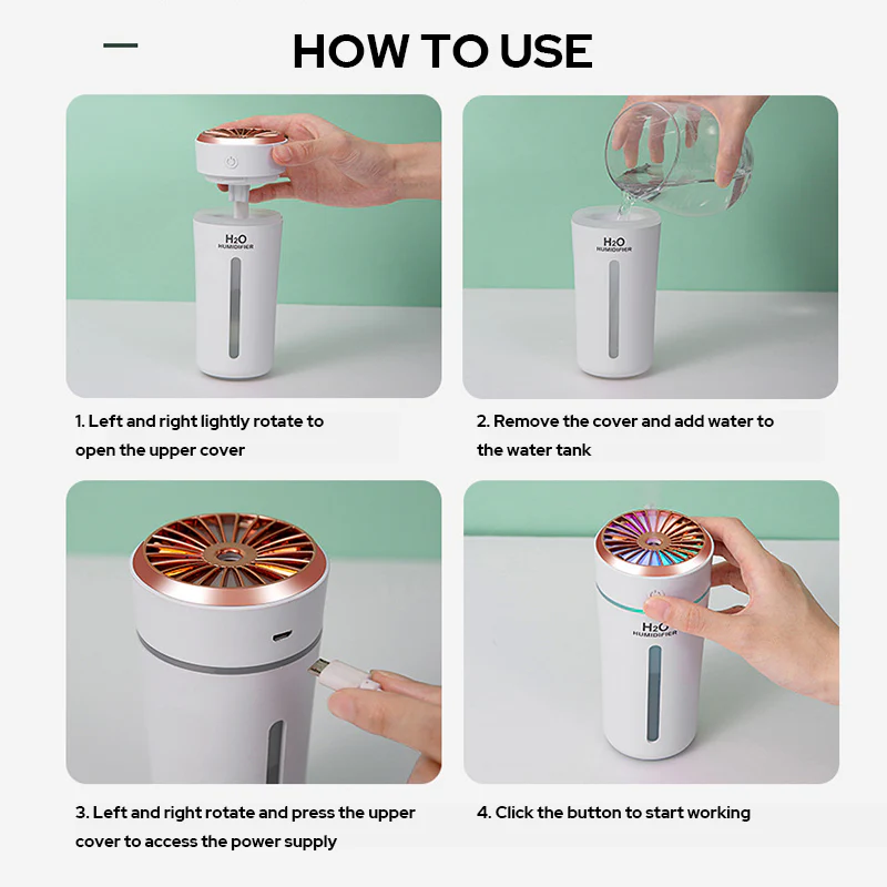 Colorful Lighting Aromatherapy Air Humidifier - Image 5