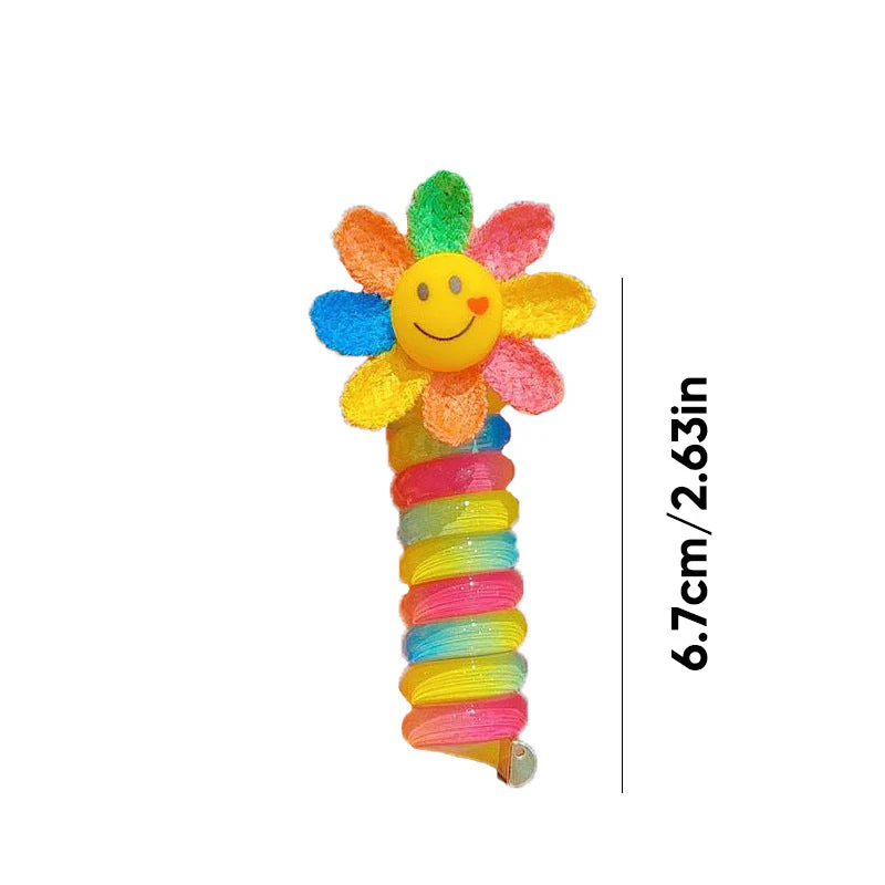 Colorful Telephone Wire Hair Bands for Kids - Image 12