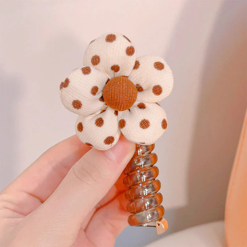 Colorful Telephone Wire Hair Bands for Kids - Image 16