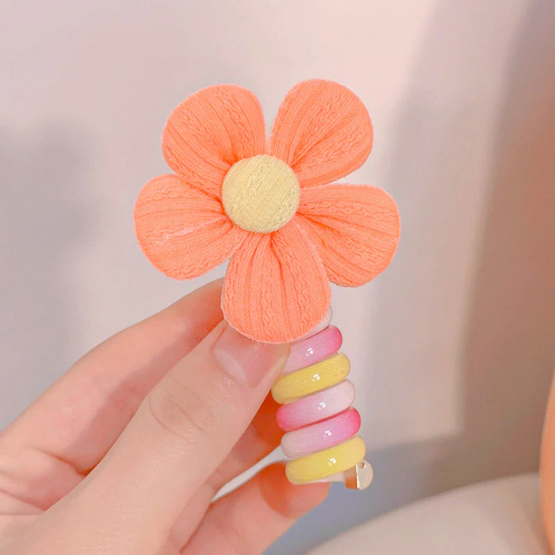 Colorful Telephone Wire Hair Bands for Kids - Image 17