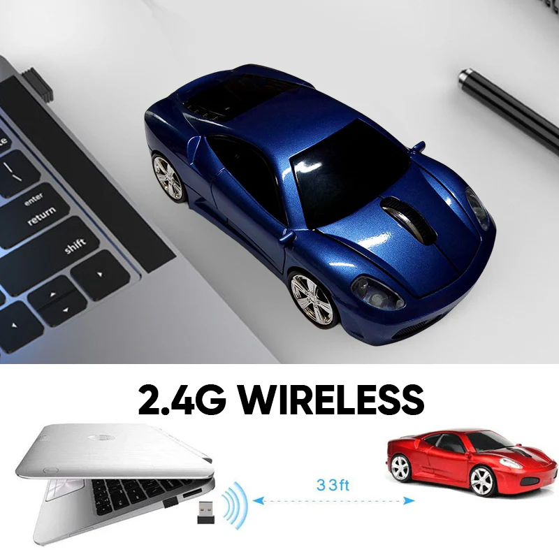 Cool Sport Car Shape Wireless Mouse - Image 3