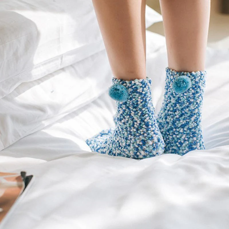Coral Fleece Cupcake Socks - Image 3