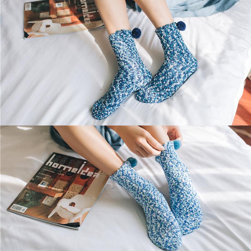 Coral Fleece Cupcake Socks - Image 5