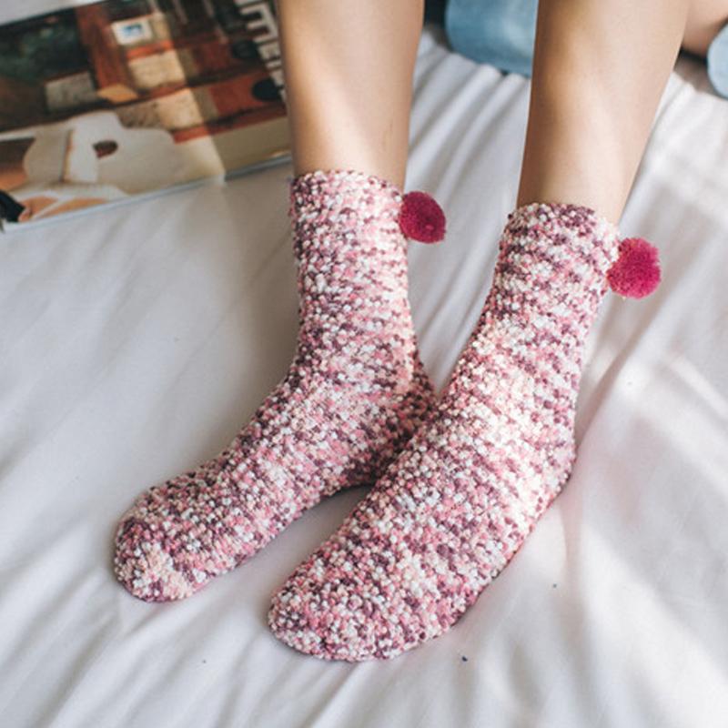 Coral Fleece Cupcake Socks - Image 6