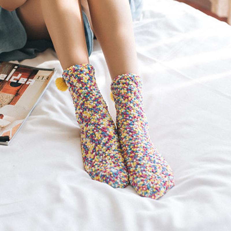 Coral Fleece Cupcake Socks - Image 7