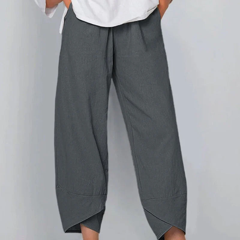 Cotton Linen Casual Pants - Image 4