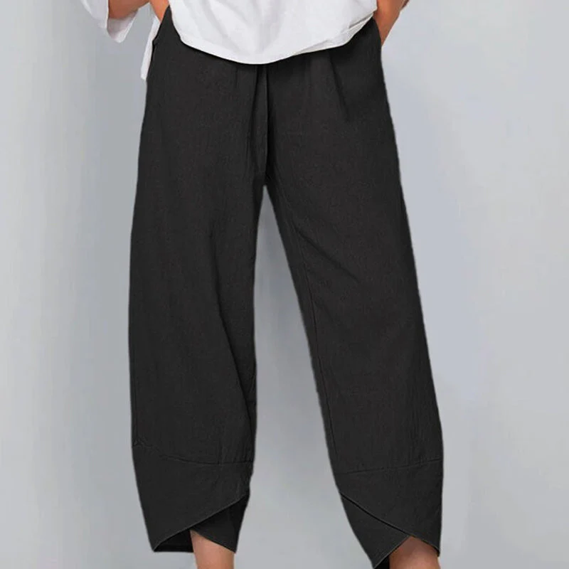 Cotton Linen Casual Pants - Image 6