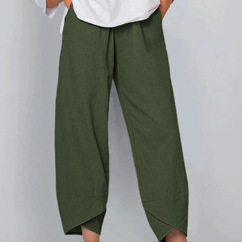 Cotton Linen Casual Pants - Image 7