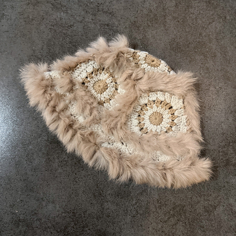 Cozy Handmade Crochet Flower Hat - Image 2