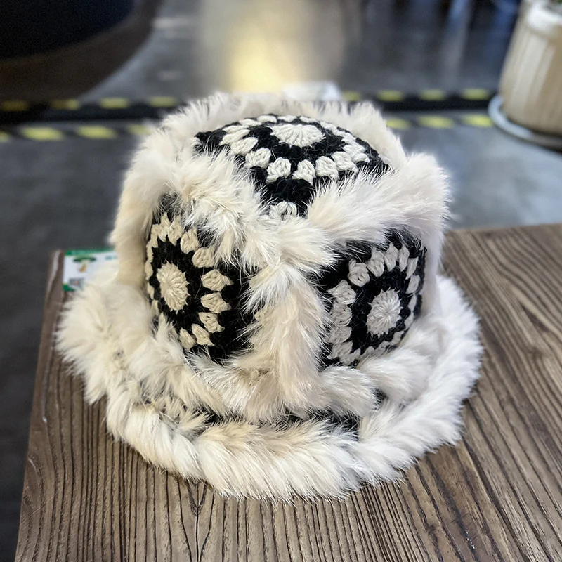 Cozy Handmade Crochet Flower Hat - Image 4