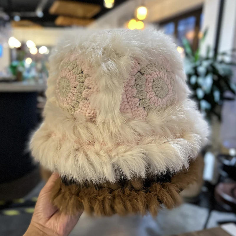 Cozy Handmade Crochet Flower Hat - Image 8